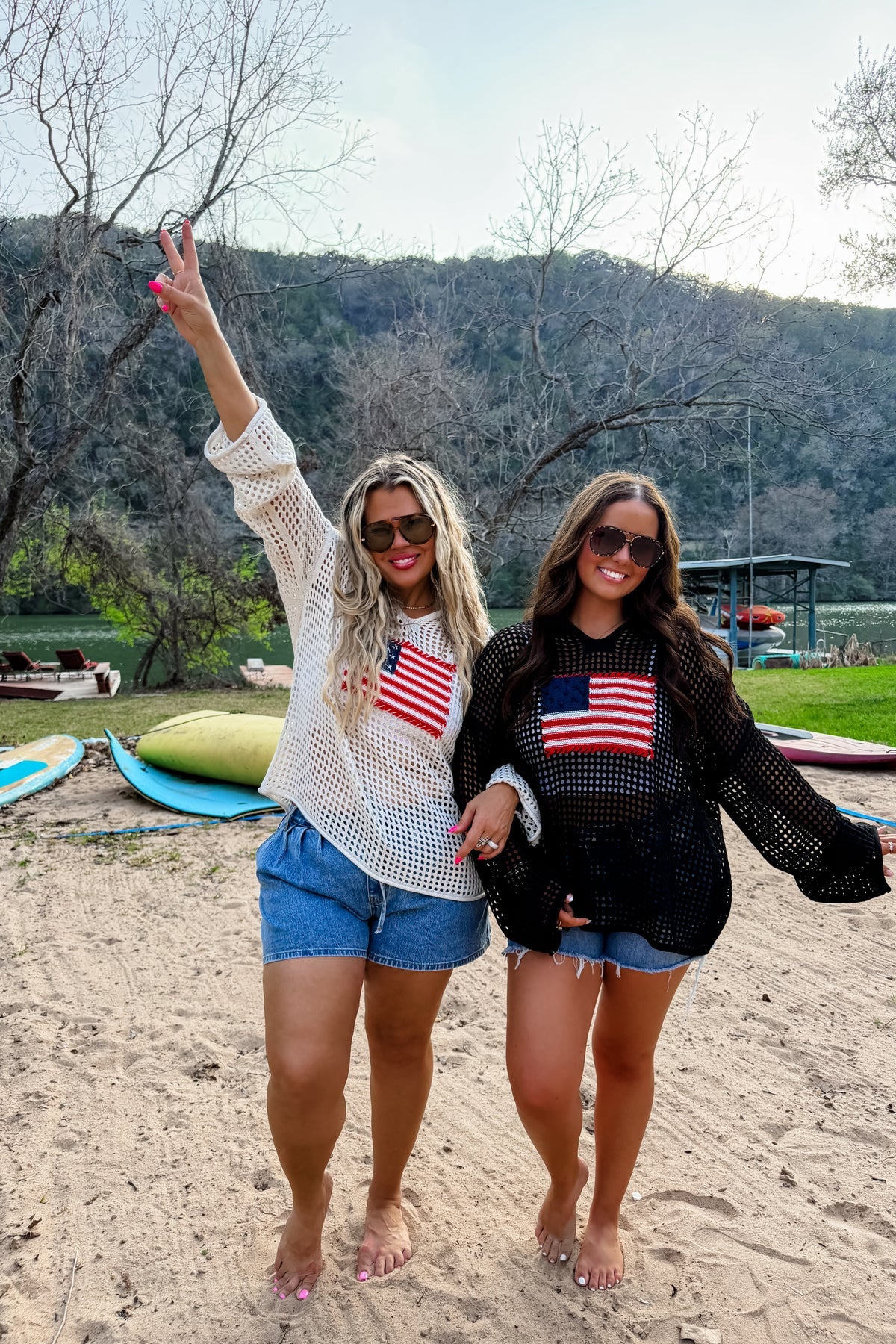 PREORDER - Freedom Flag Patch Pullover - 4 colors