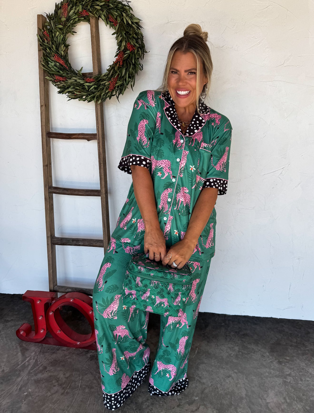 PREORDER - Leopard or Cheetah Star Luxe PJ Set