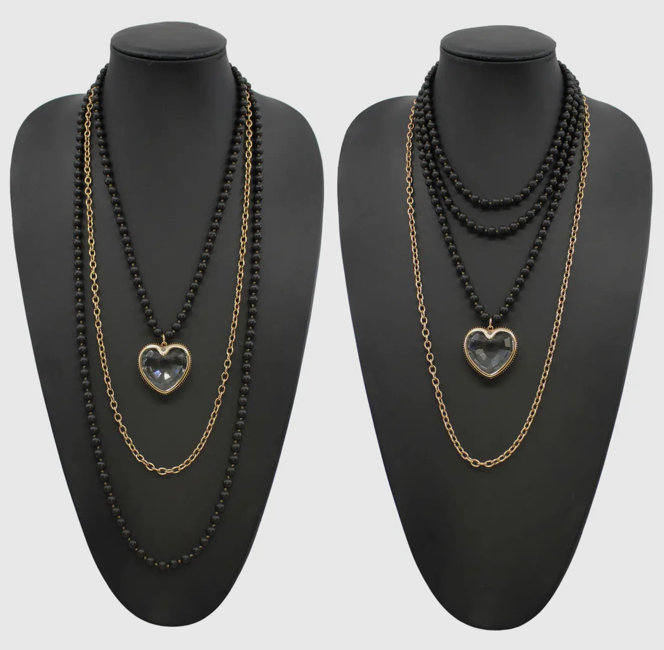 Crystal Hearts | Long Chain Fusion - 2 colors