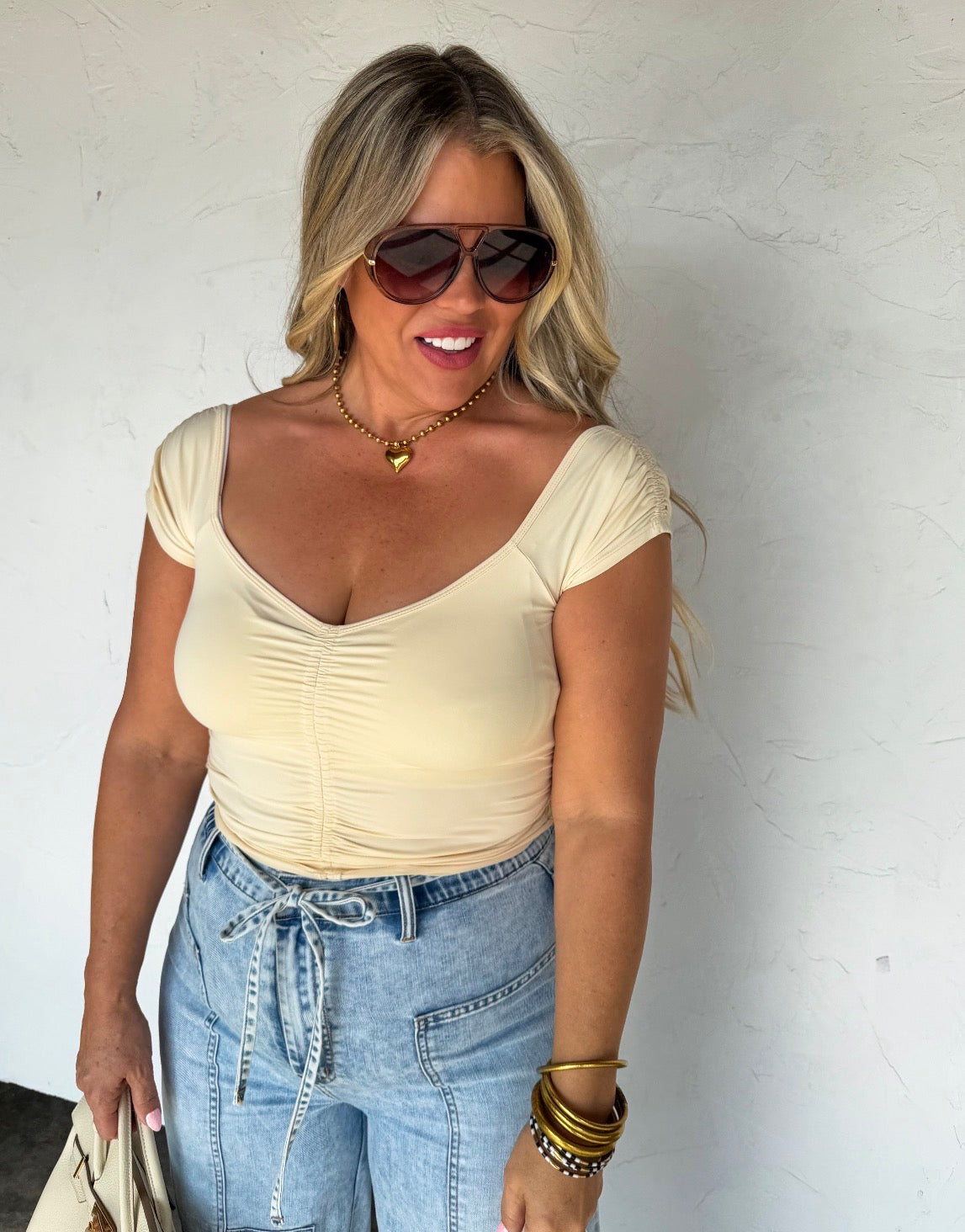 PREORDER - Out & About Cap Sleeve Top - 6 colors