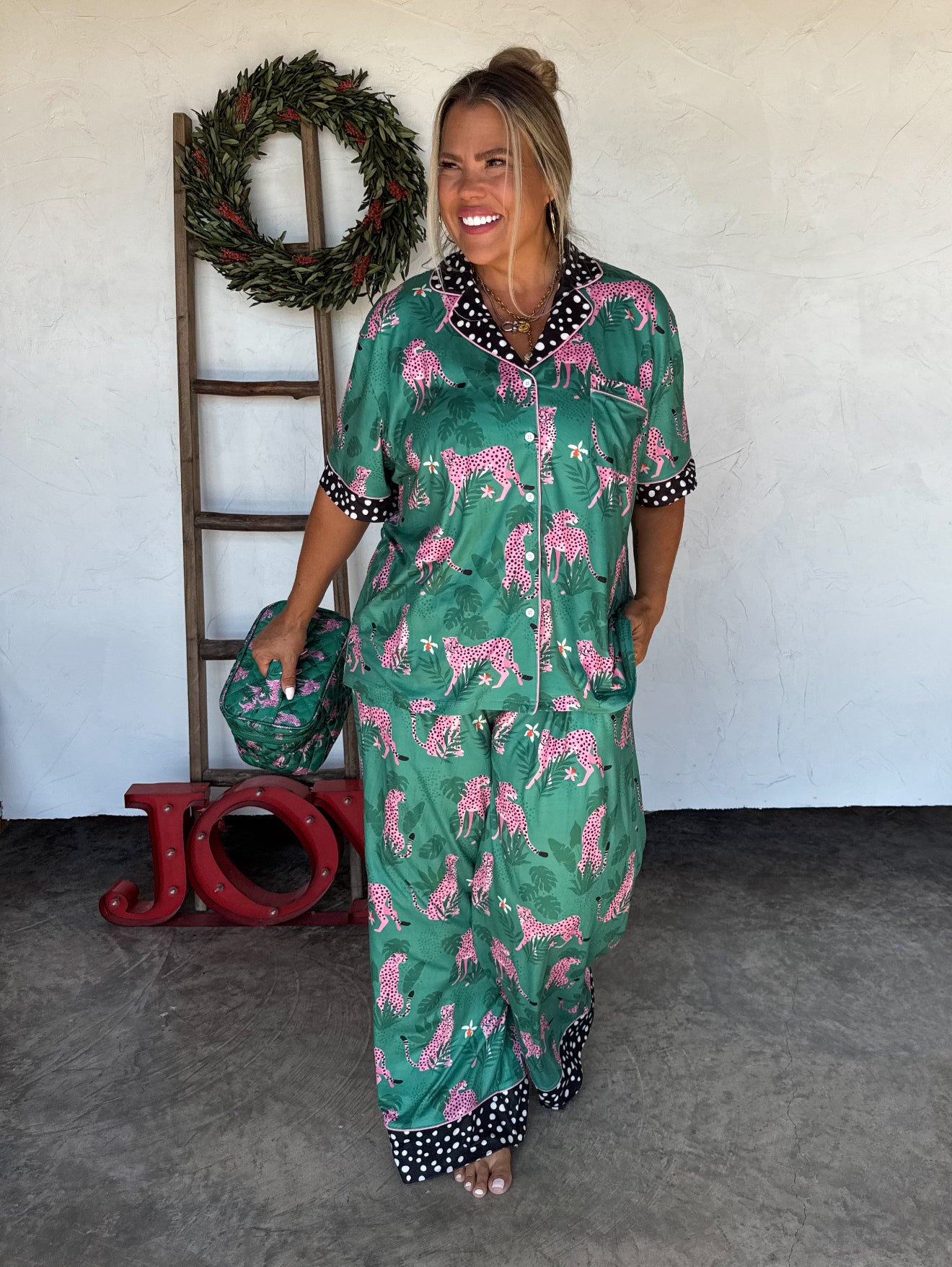 PREORDER - Leopard or Cheetah Star Luxe PJ Set