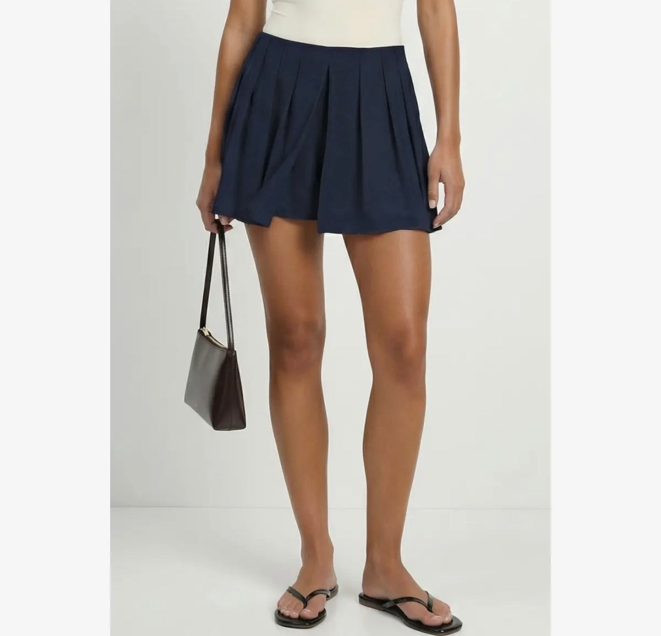 PREORDER - Flirty Front Pleat Skort