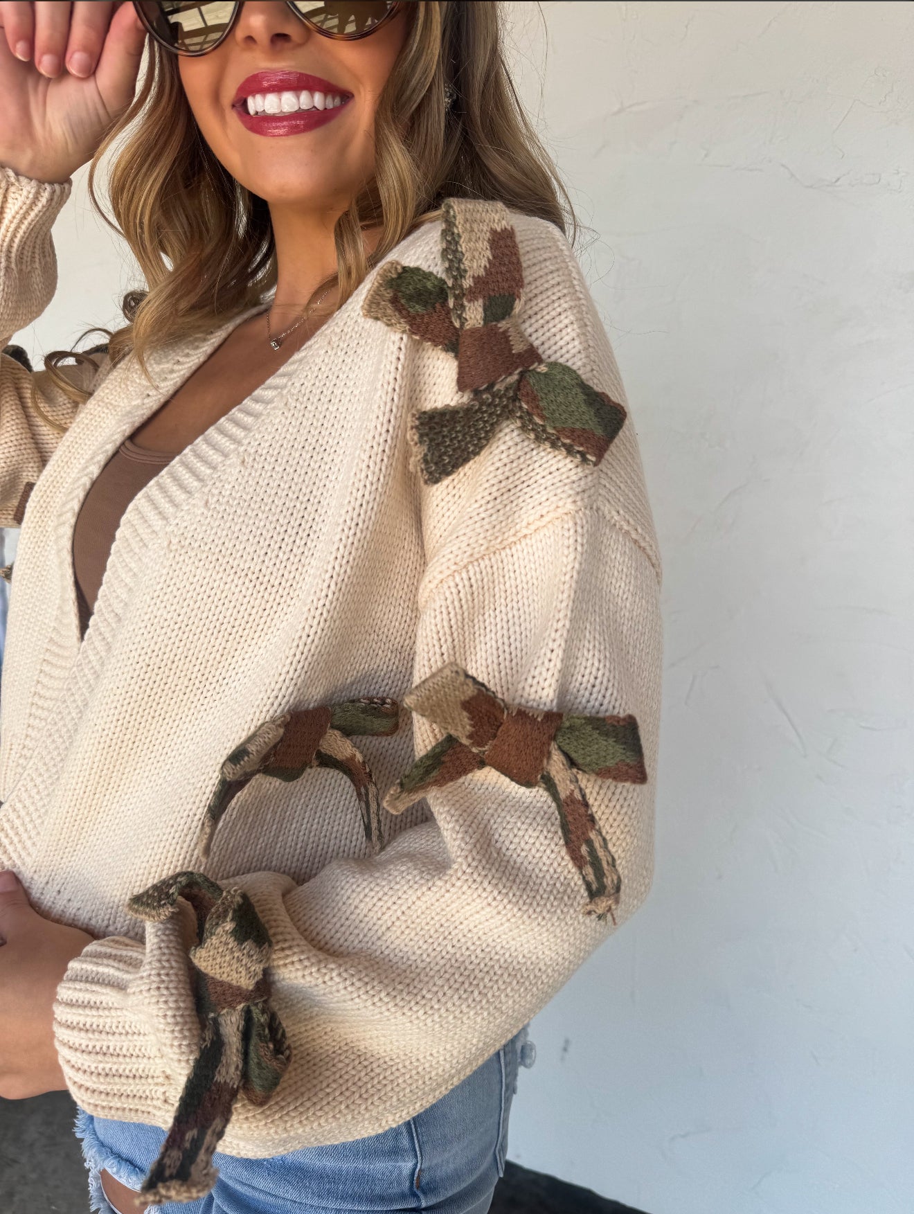 PREORDER - Sloane Bow Knit Cardigan - 5 colors