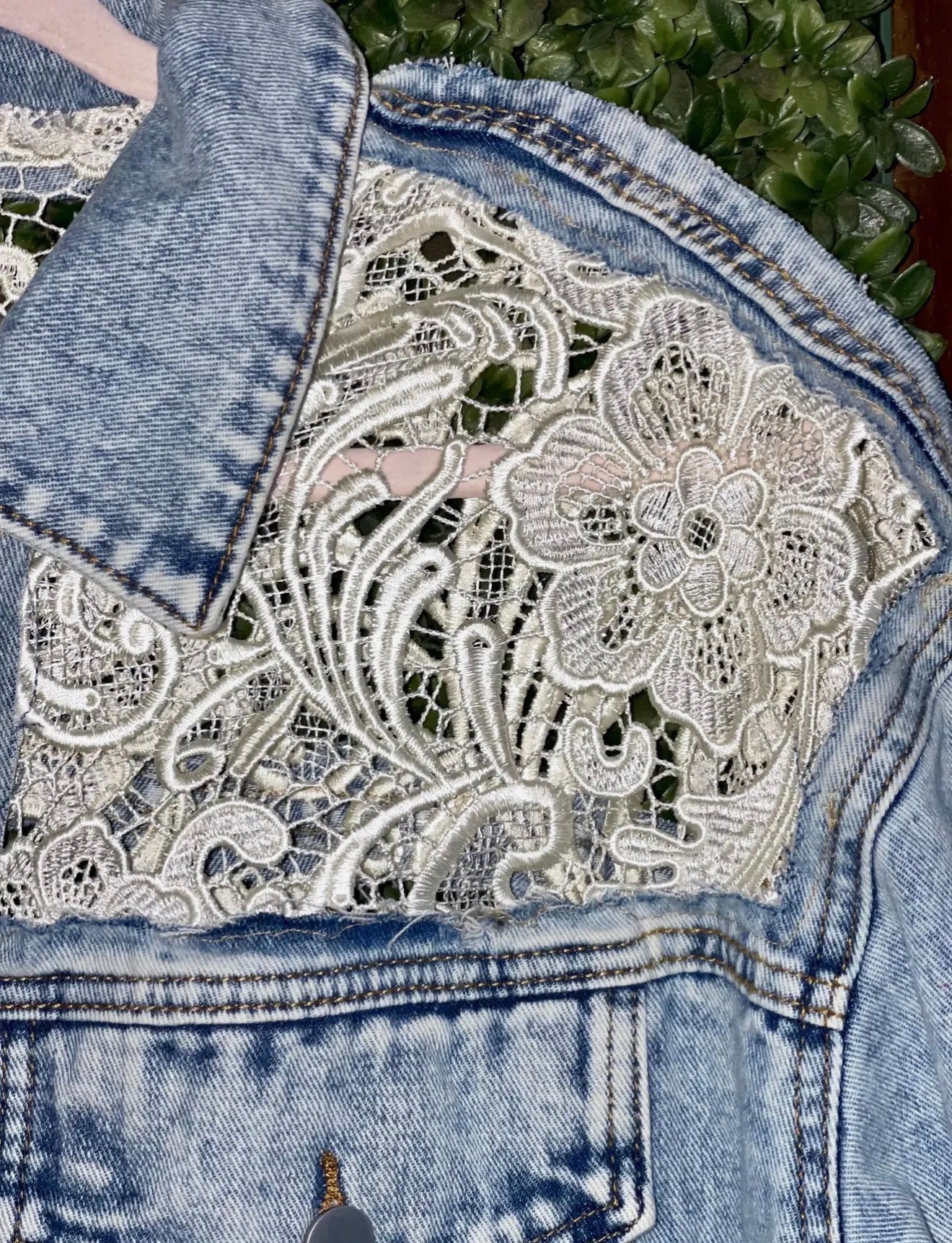 Melrose Lace Denim Jacket