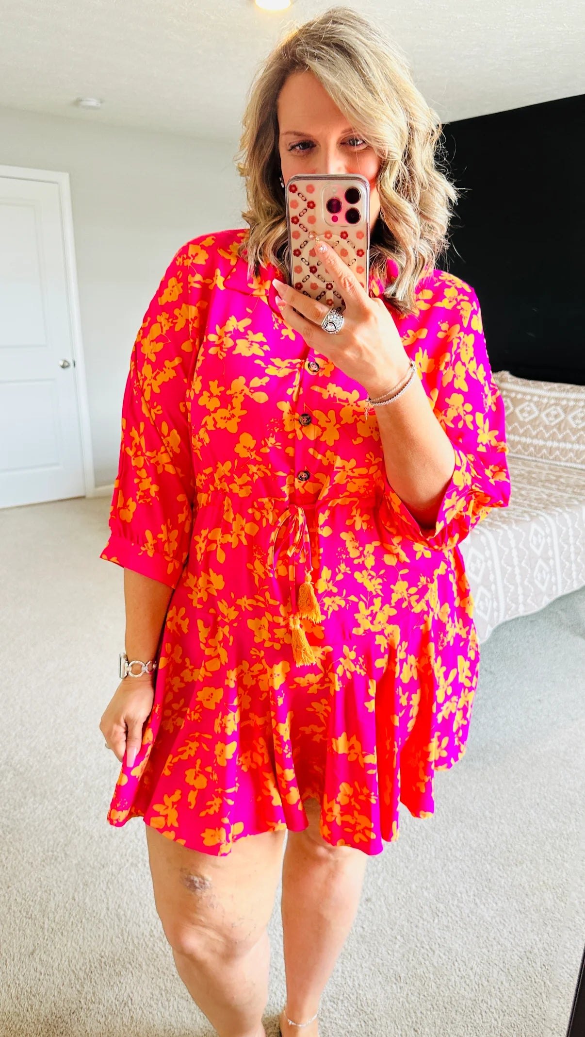 Floral Print Pocket Dress - 2 colors