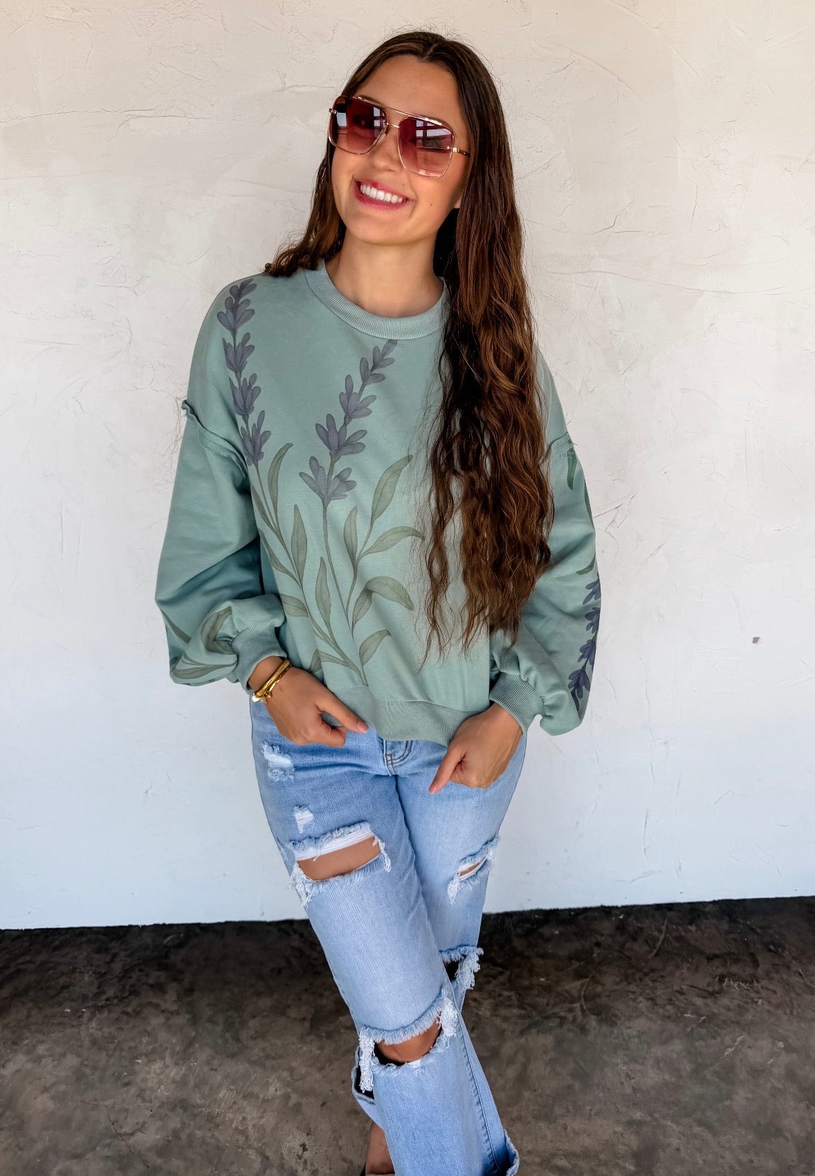PREORDER - Spring Floral Pullover - 2 colors