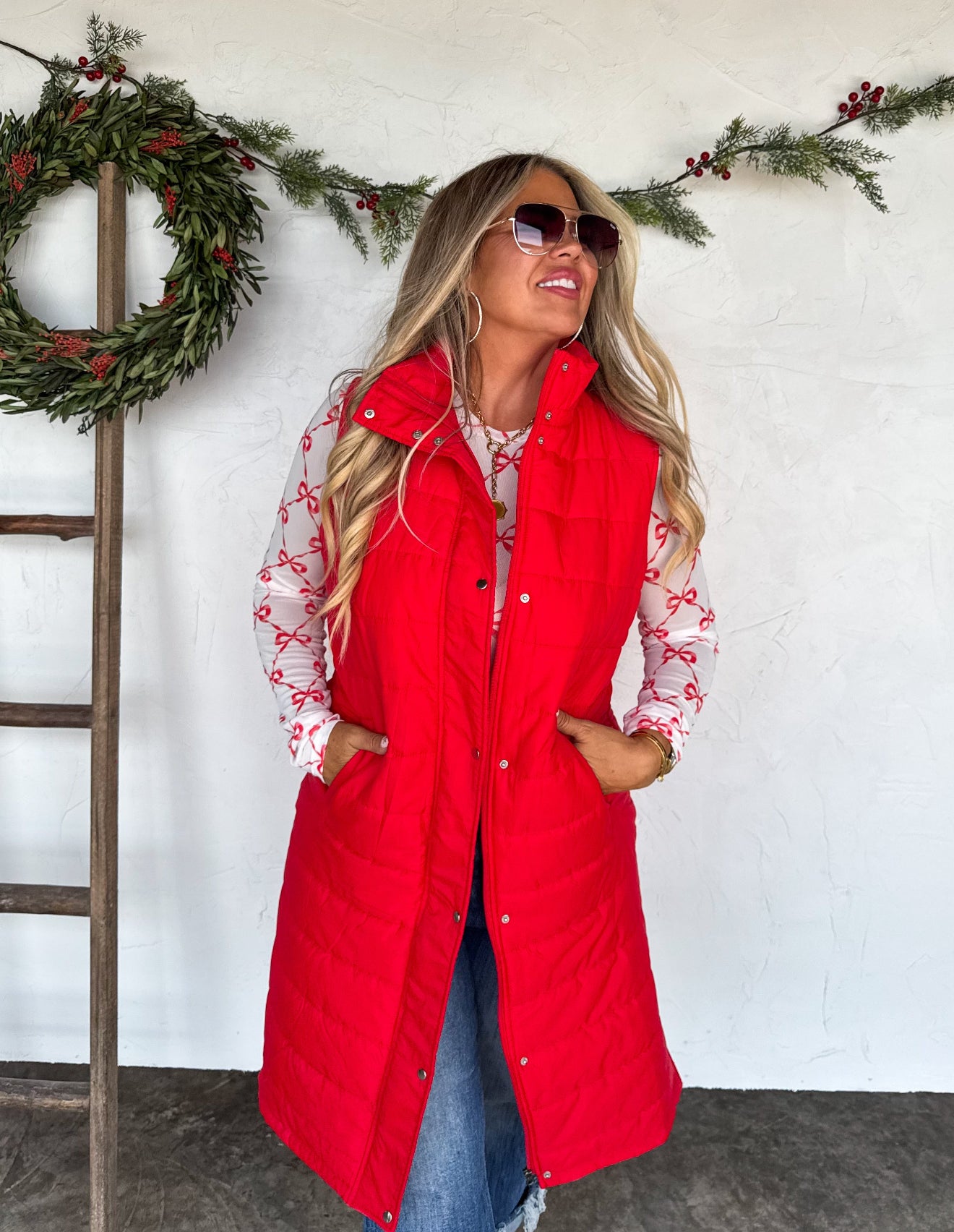 PREORDER - Kendall Long Puffer Vest - 5 colors