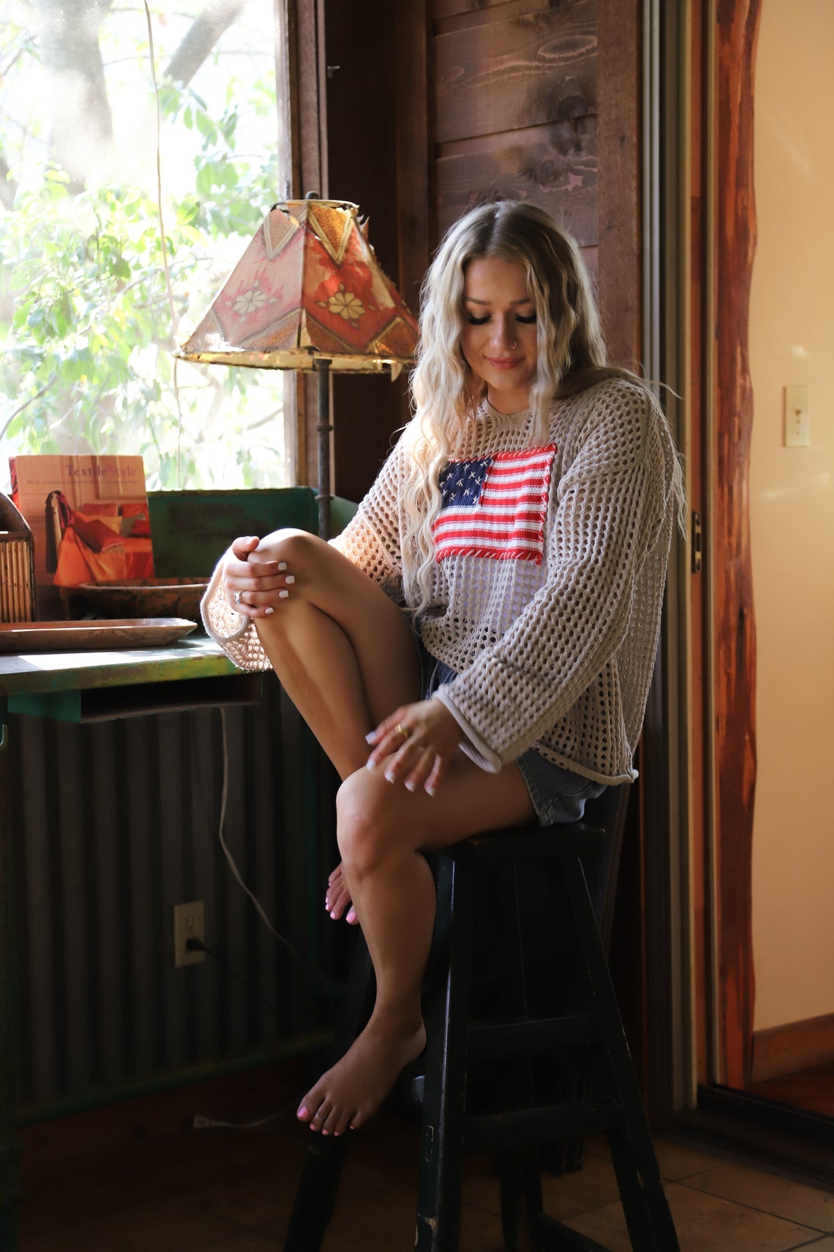 PREORDER - Freedom Flag Patch Pullover - 4 colors