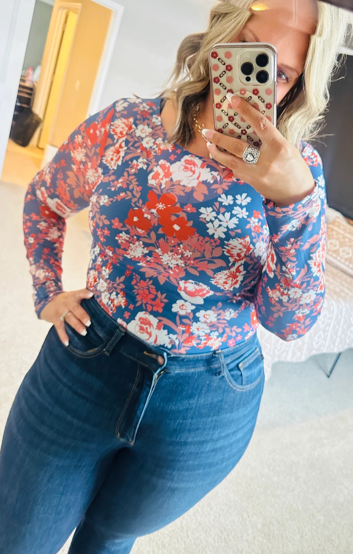 Buy Myself Flowers Mesh Top - 3 colors