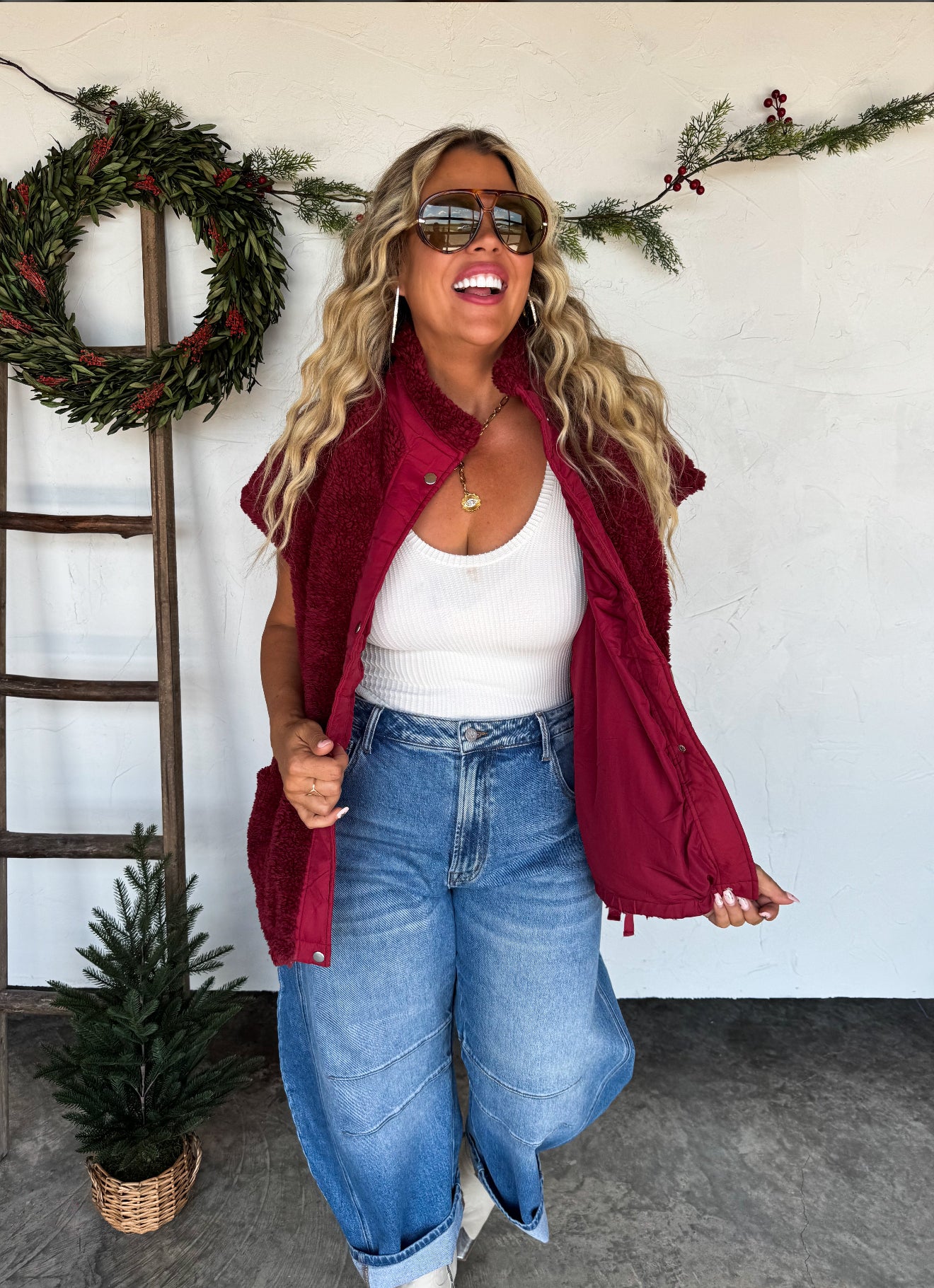 PREORDER - Linden Sherpa Vest Jacket - 4 colors