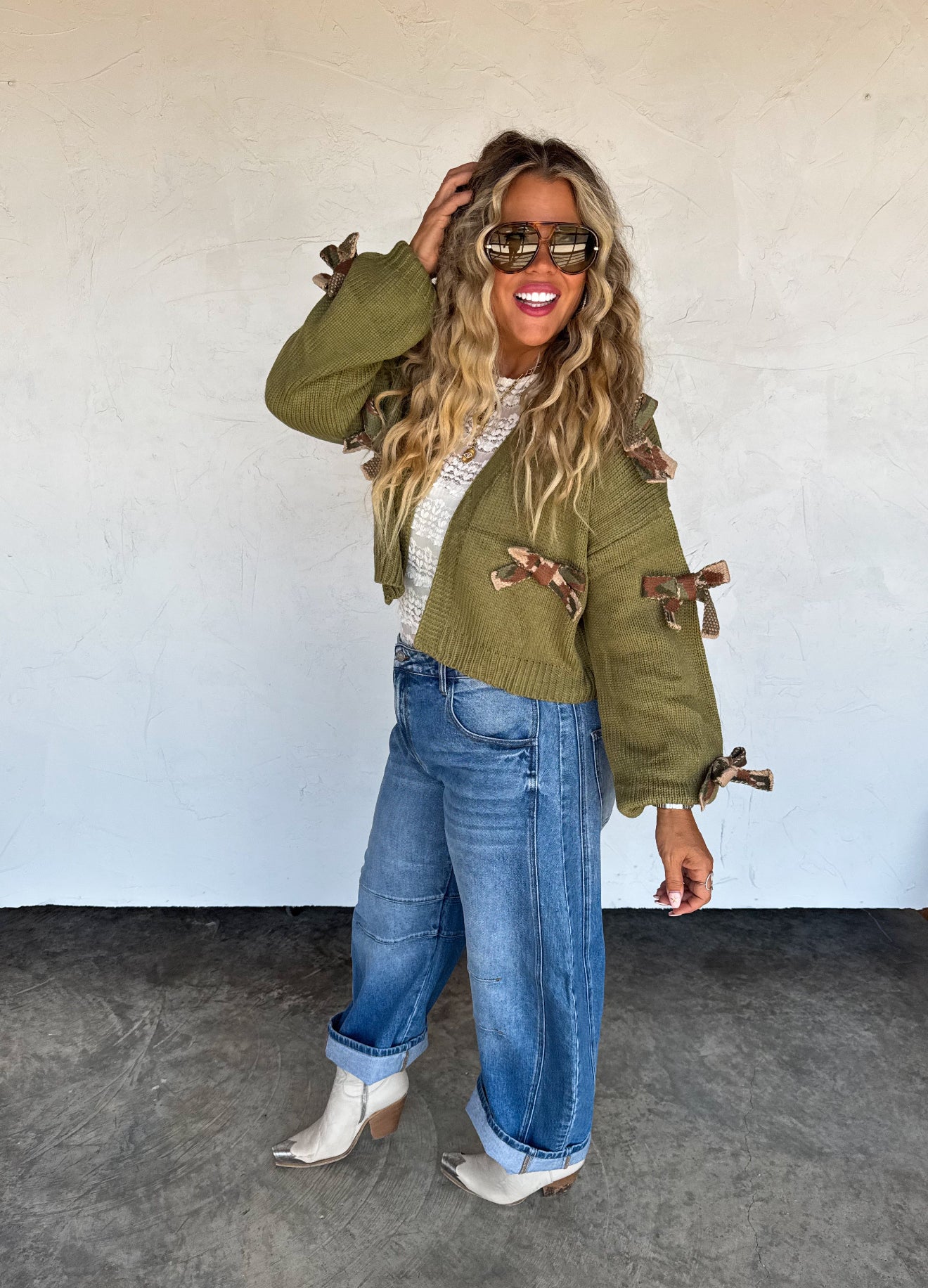 PREORDER - Sloane Bow Knit Cardigan - 5 colors
