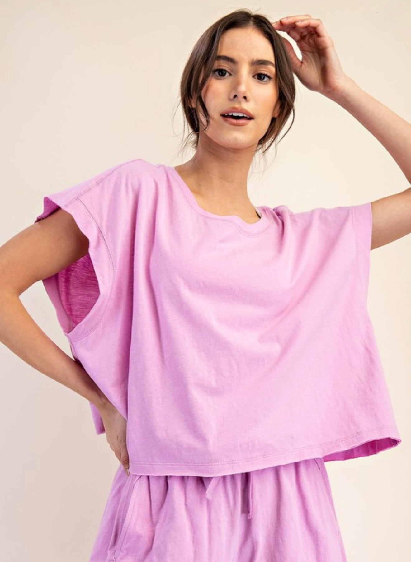 PREORDER - Cotton Slub Open Back Top - 3 colors