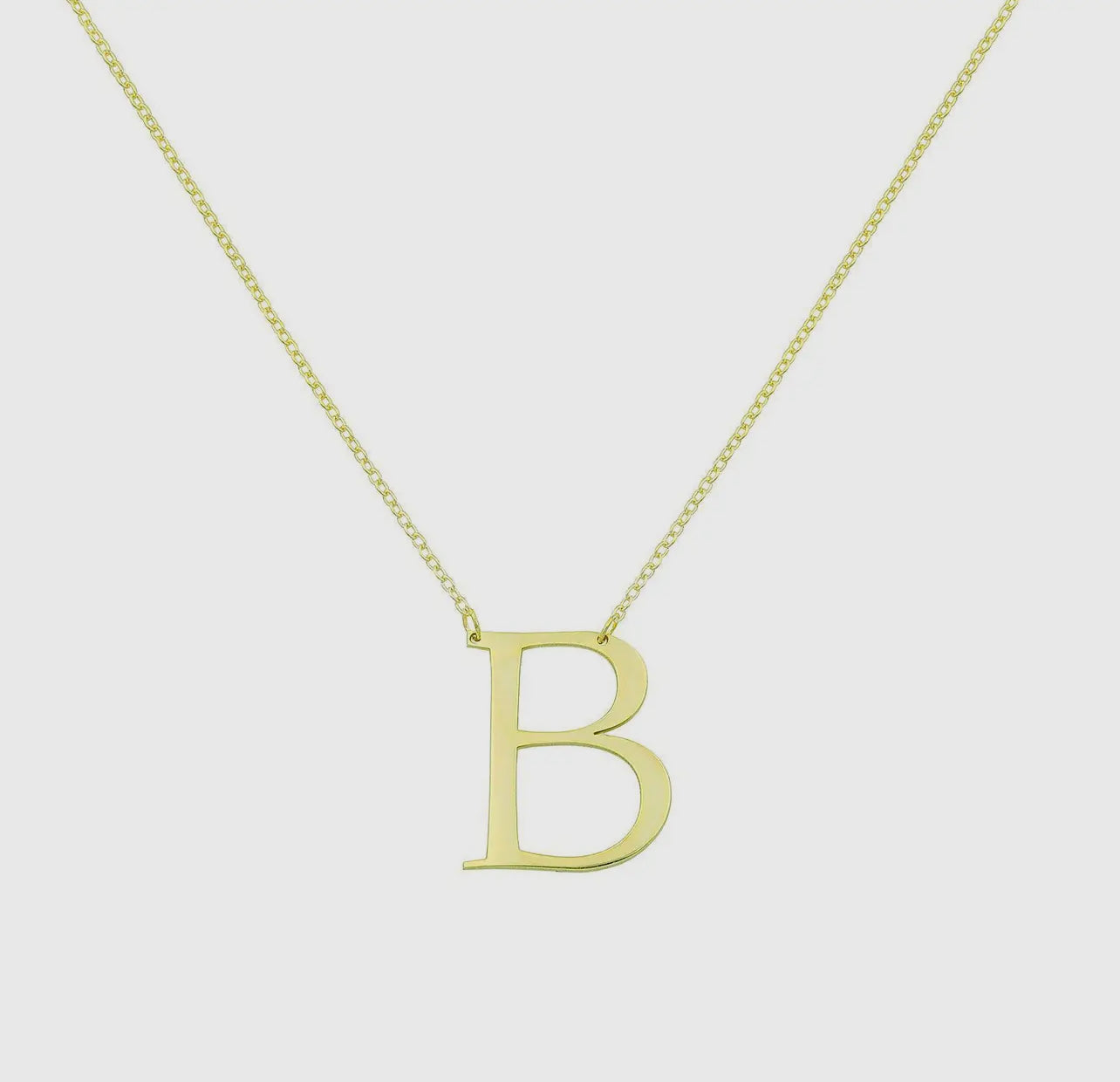 The Sis Kiss Statement Initial Pendant Necklace