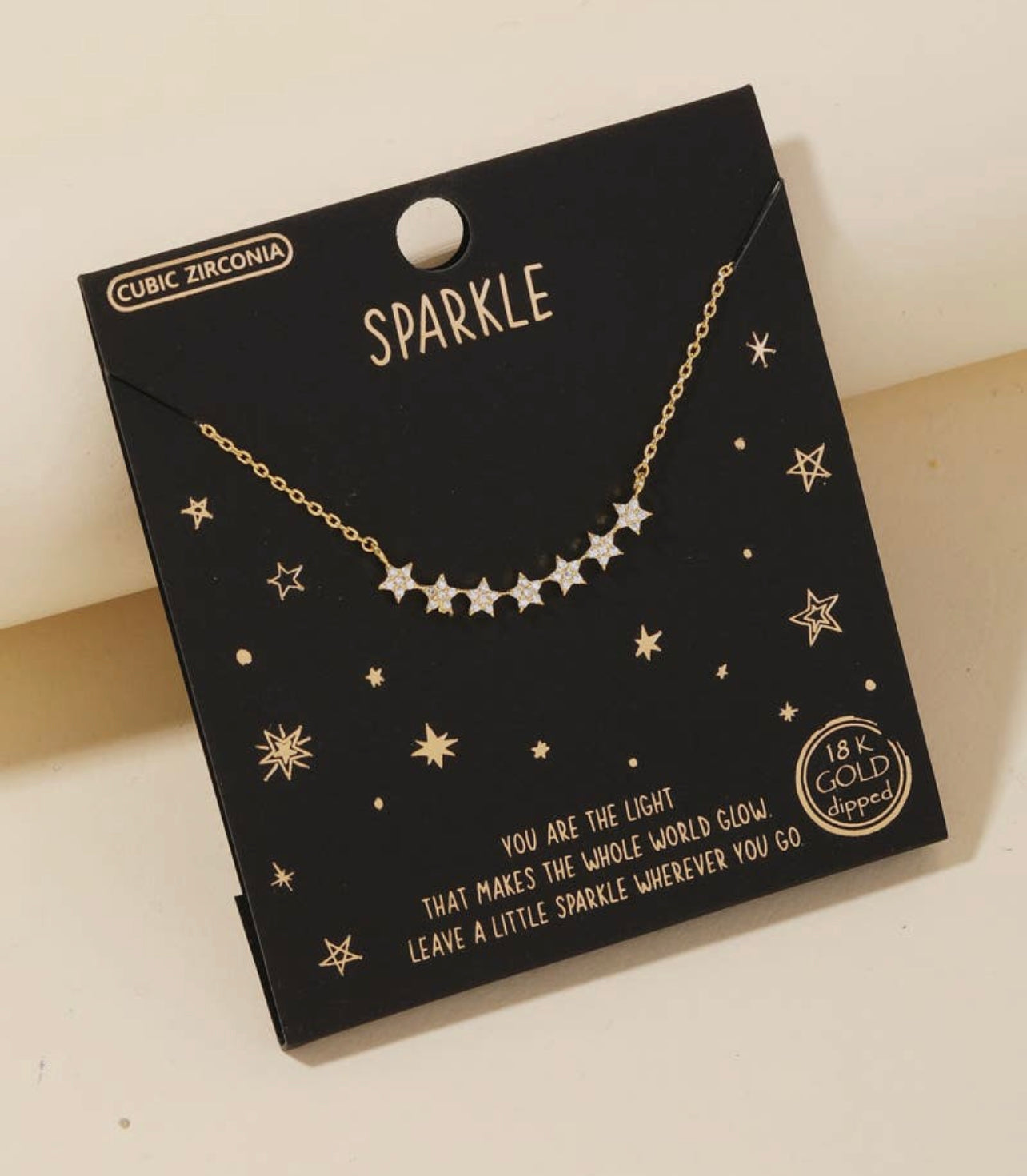 Sparkle Stars Pendant Necklace