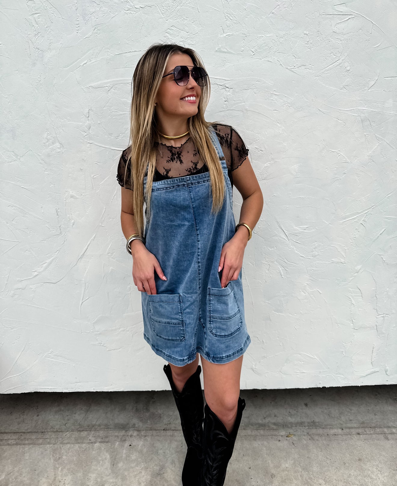 Jenna Denim Jumper Dress