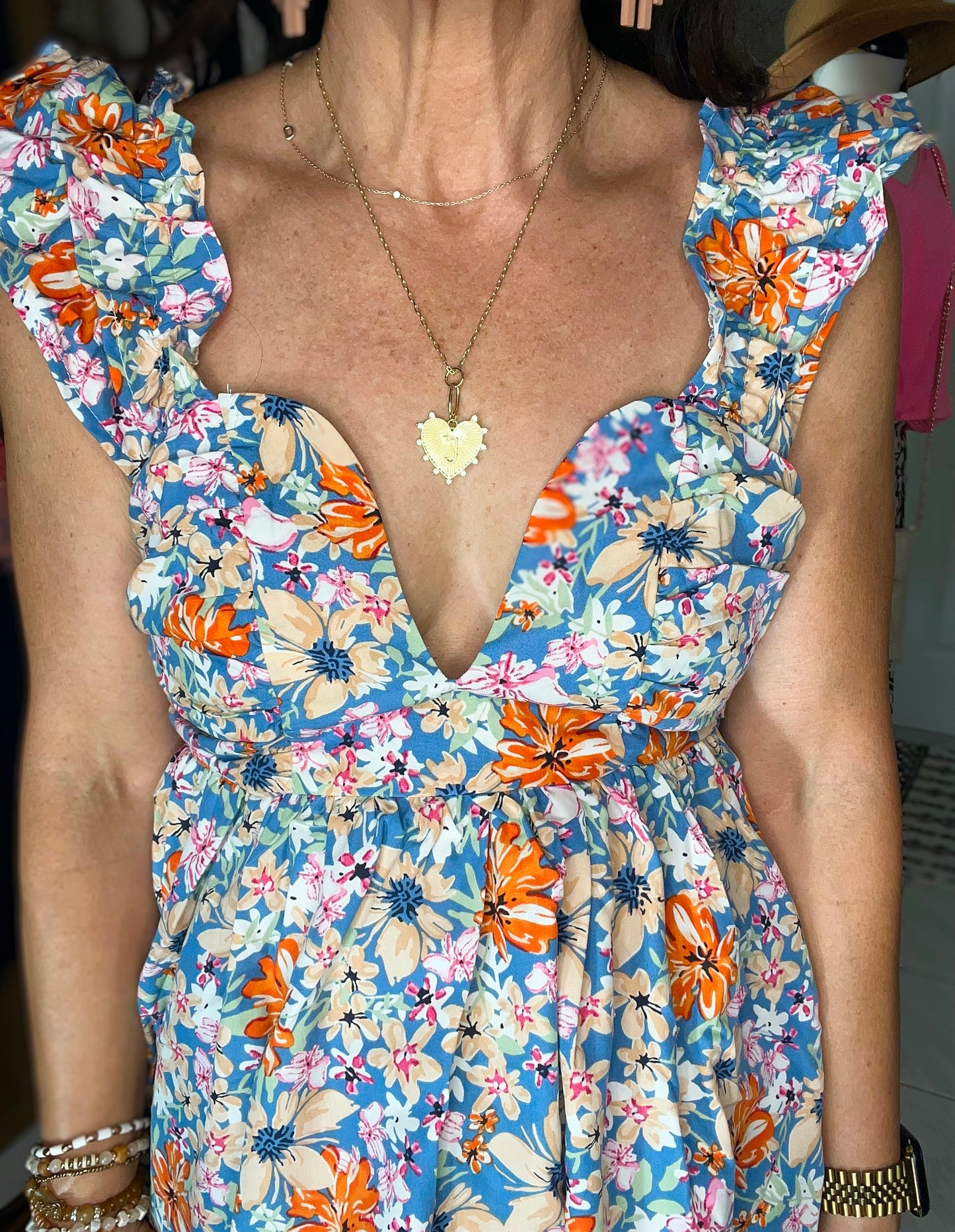 Flirty Floral Top