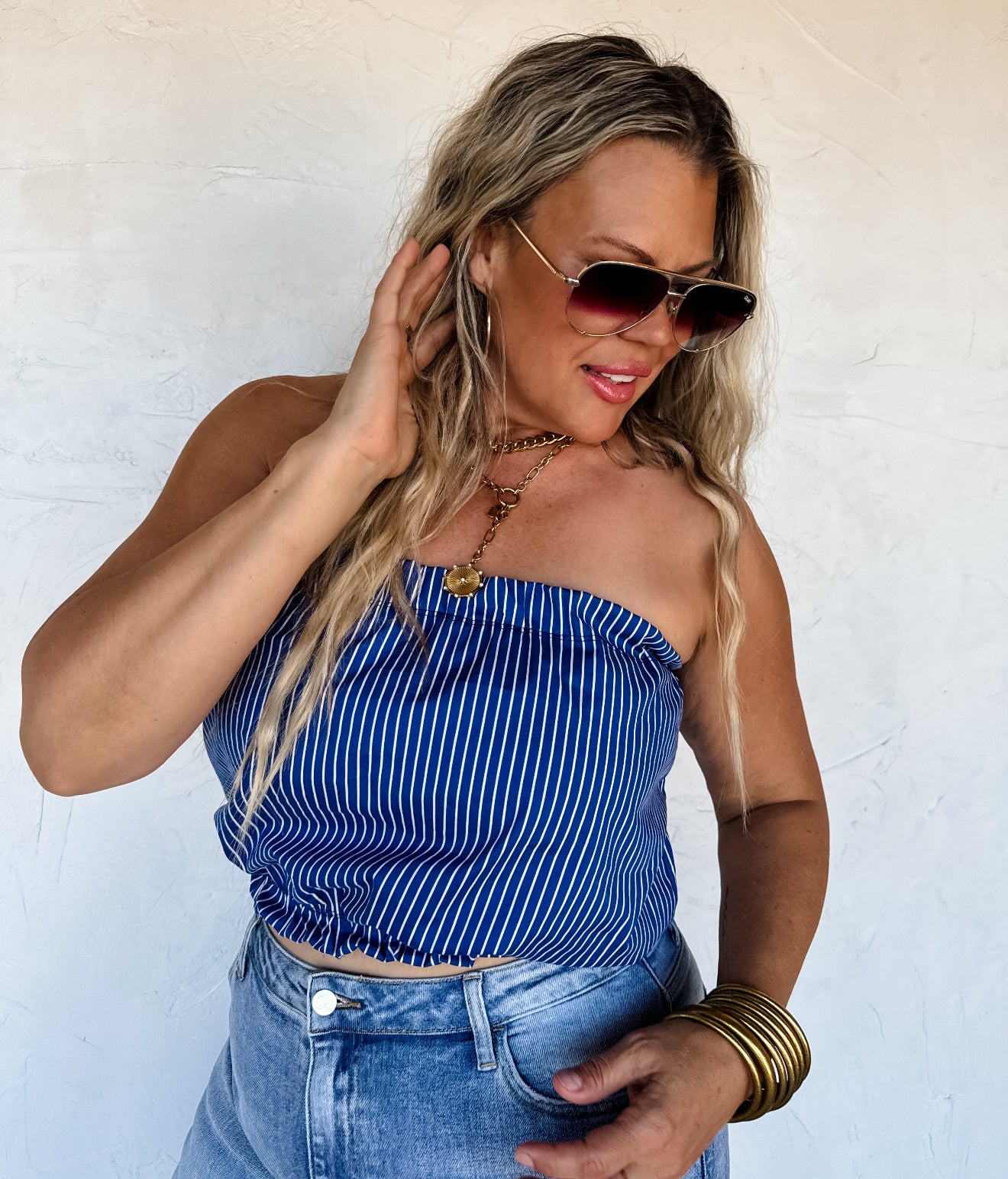 Dockside Breeze Bandeau Top