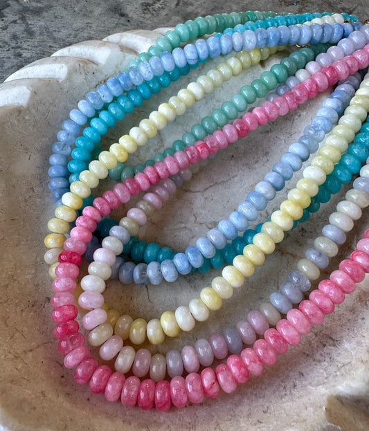 Summer Bead Stone Necklace - 6 colors