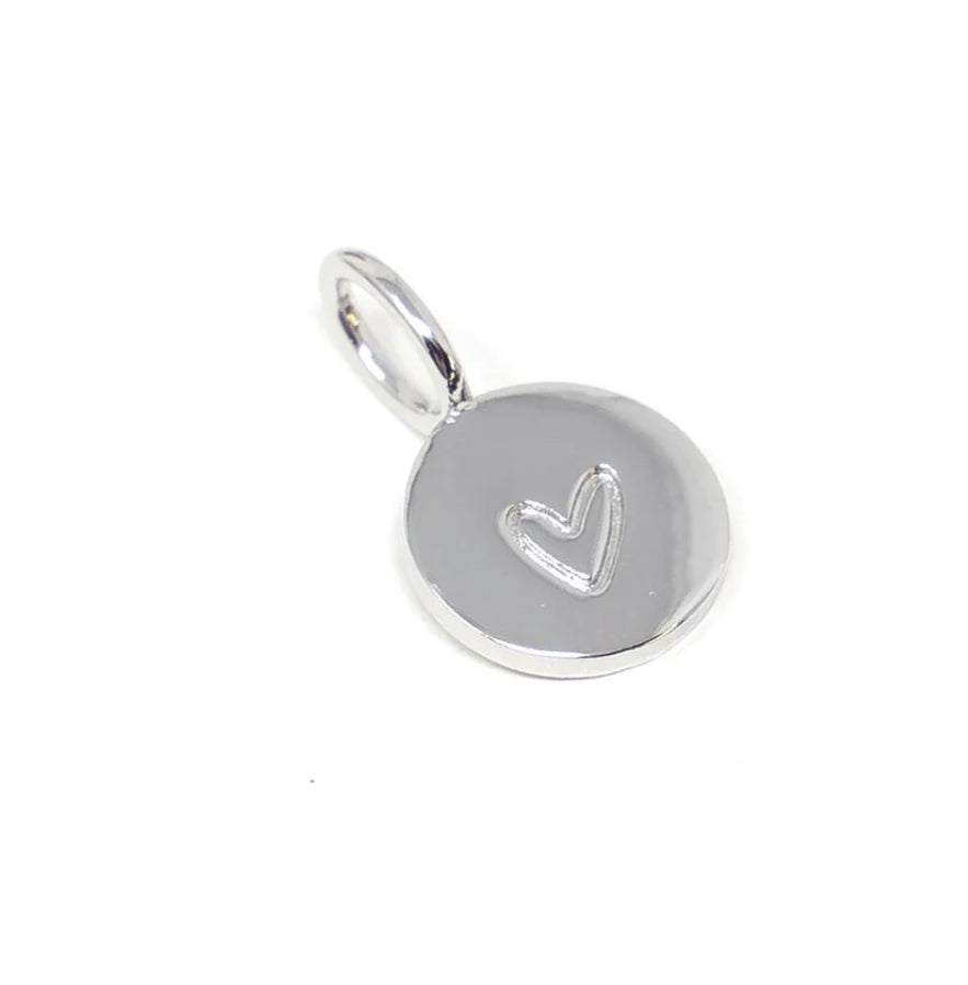 SisKiss Engraved Heart Charm