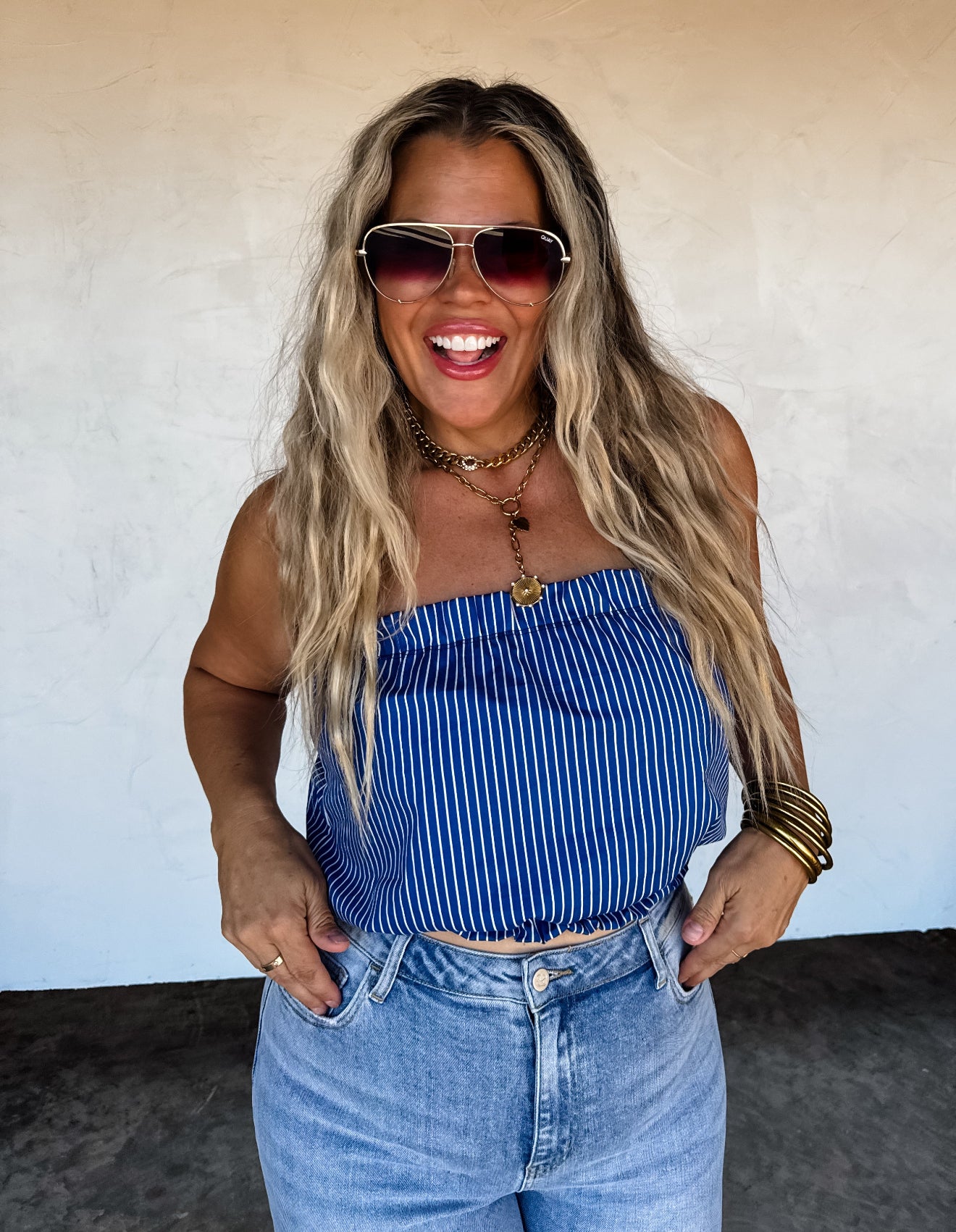 Dockside Breeze Bandeau Top