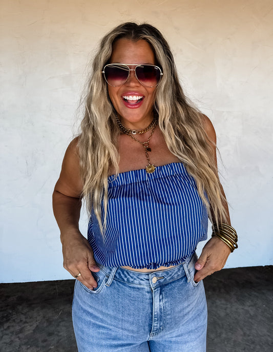 Dockside Breeze Bandeau Top