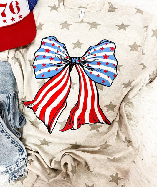 America Bow Tee