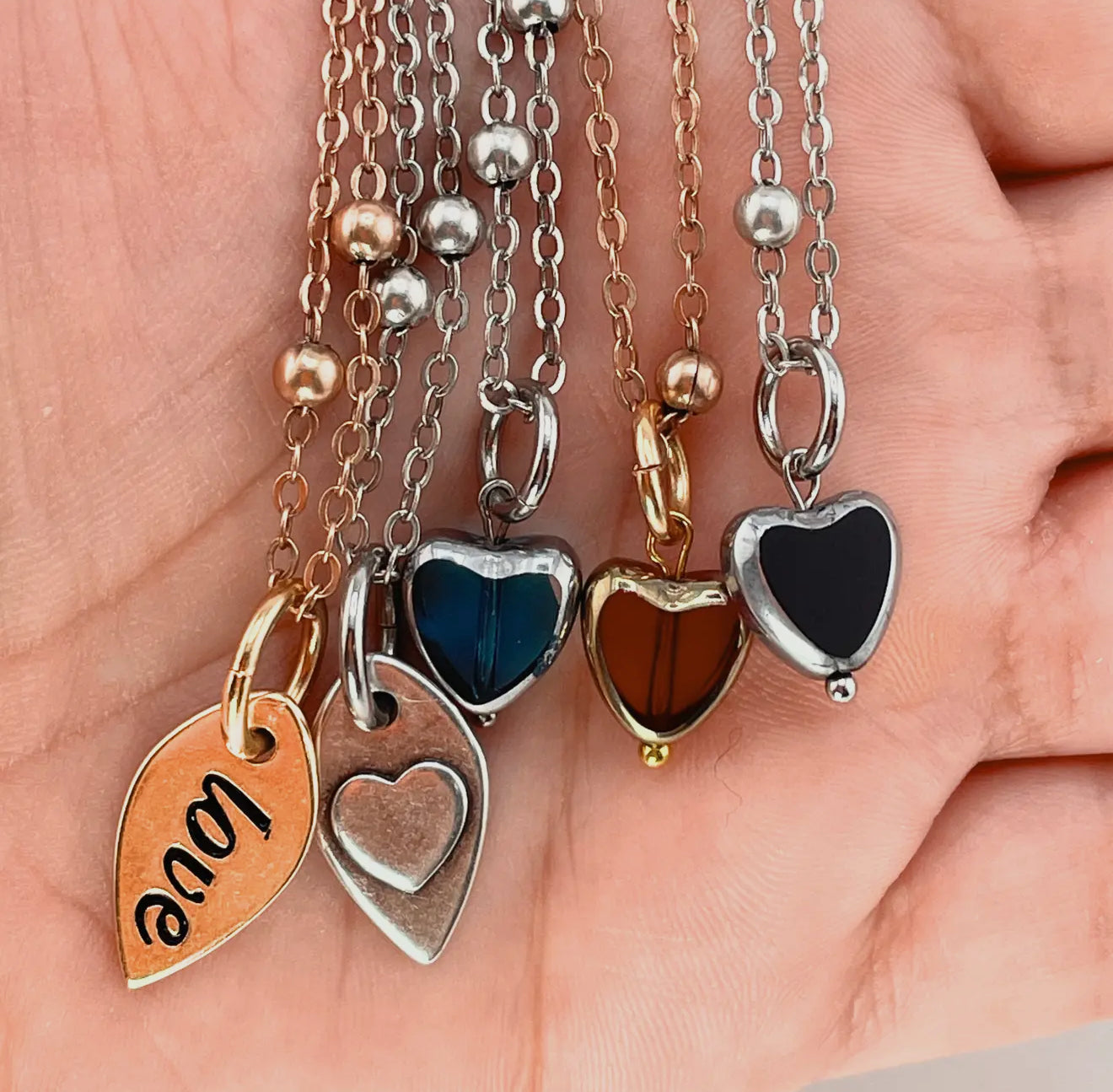 PREORDER - Limited Edition | Love |Choose Your Heart Dainty Necklace