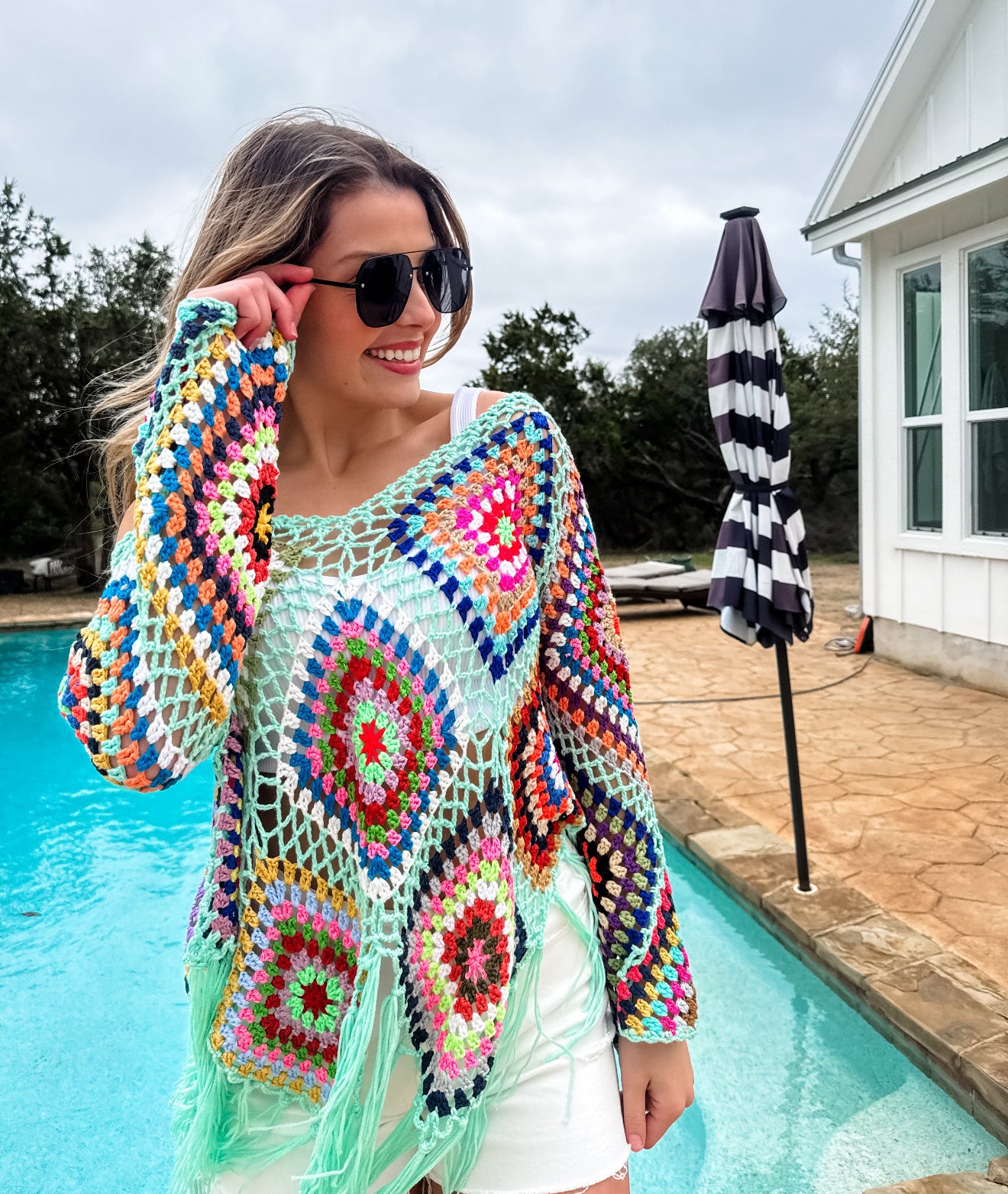 PREORDER - Bobo Crochet Knit Tops - 5 colors