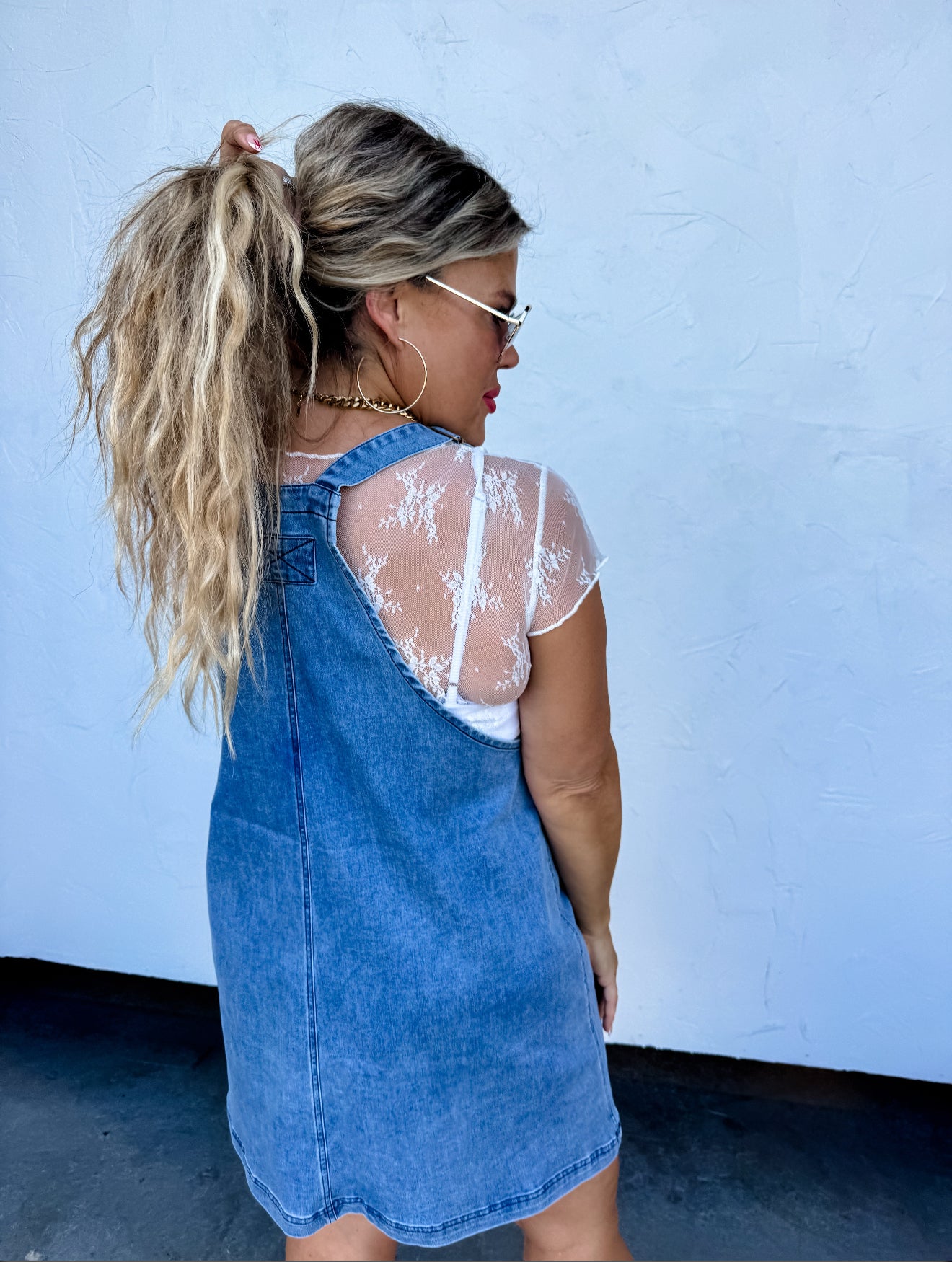 Jenna Denim Jumper Dress