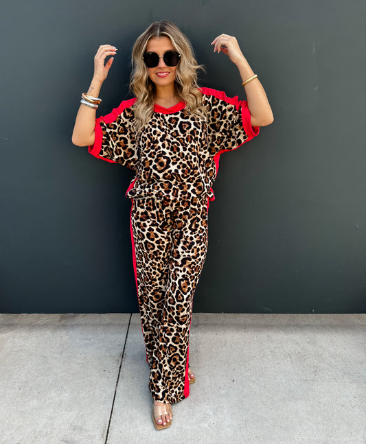 PREORDER - FIERCE & FLIRTY CHEETAH TOP