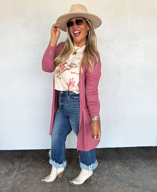 PREORDER - Sierra Ribbed Cardigan - 5 colors