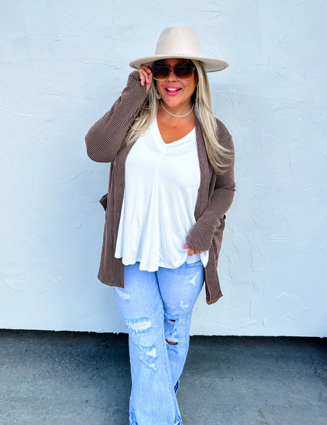 Reese Ribbed Cardigan