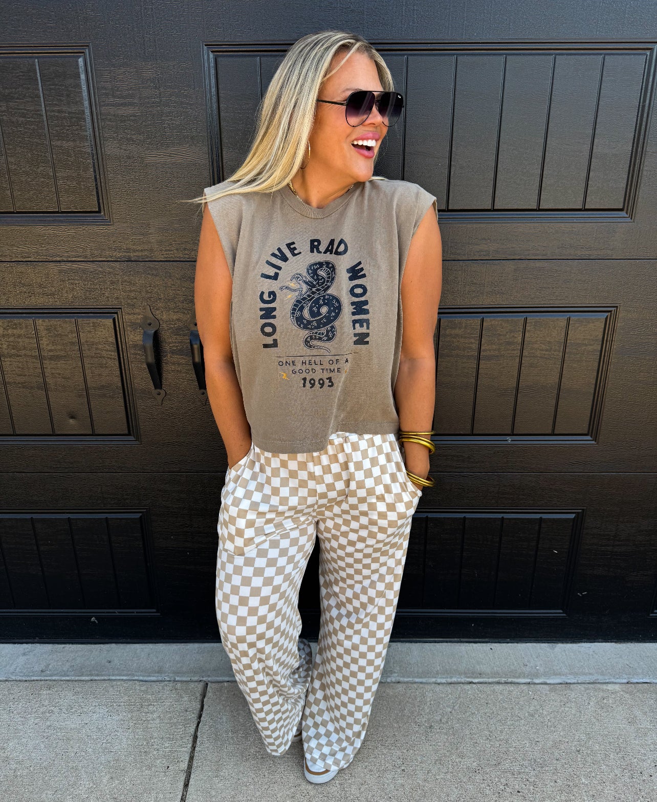 PREORDER - Bold Block Checker Pants - 3 colors