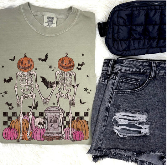 RIP Skeleton Graphic Tee