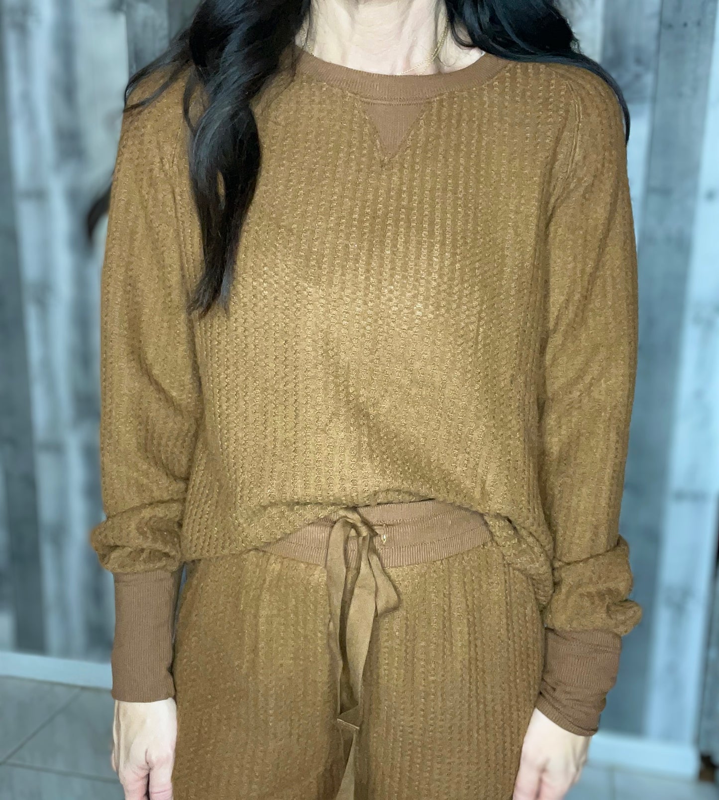 Carmen Waffle Knit Lounge Set