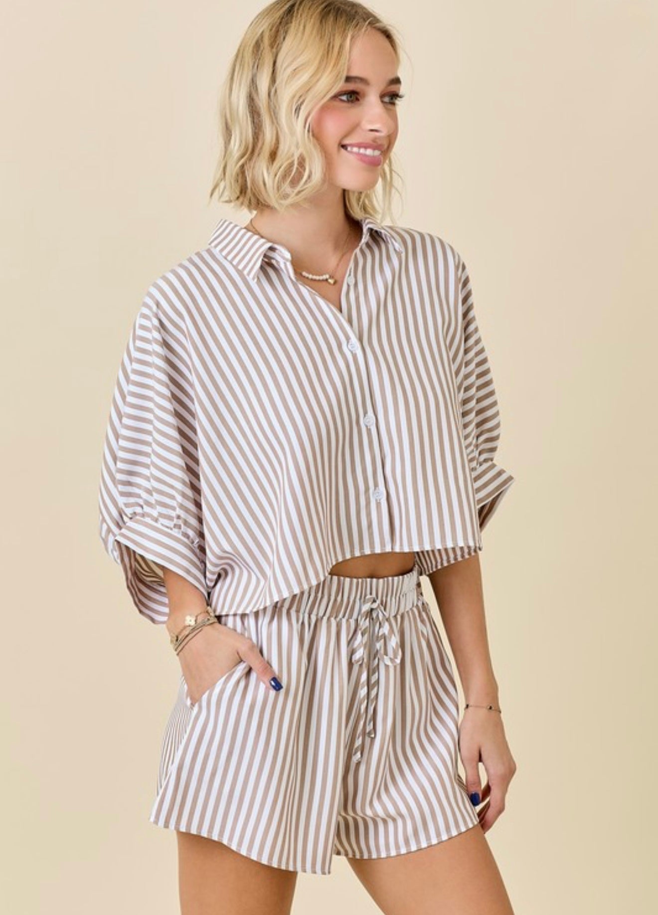 PREORDER - Easy Days Striped Set
