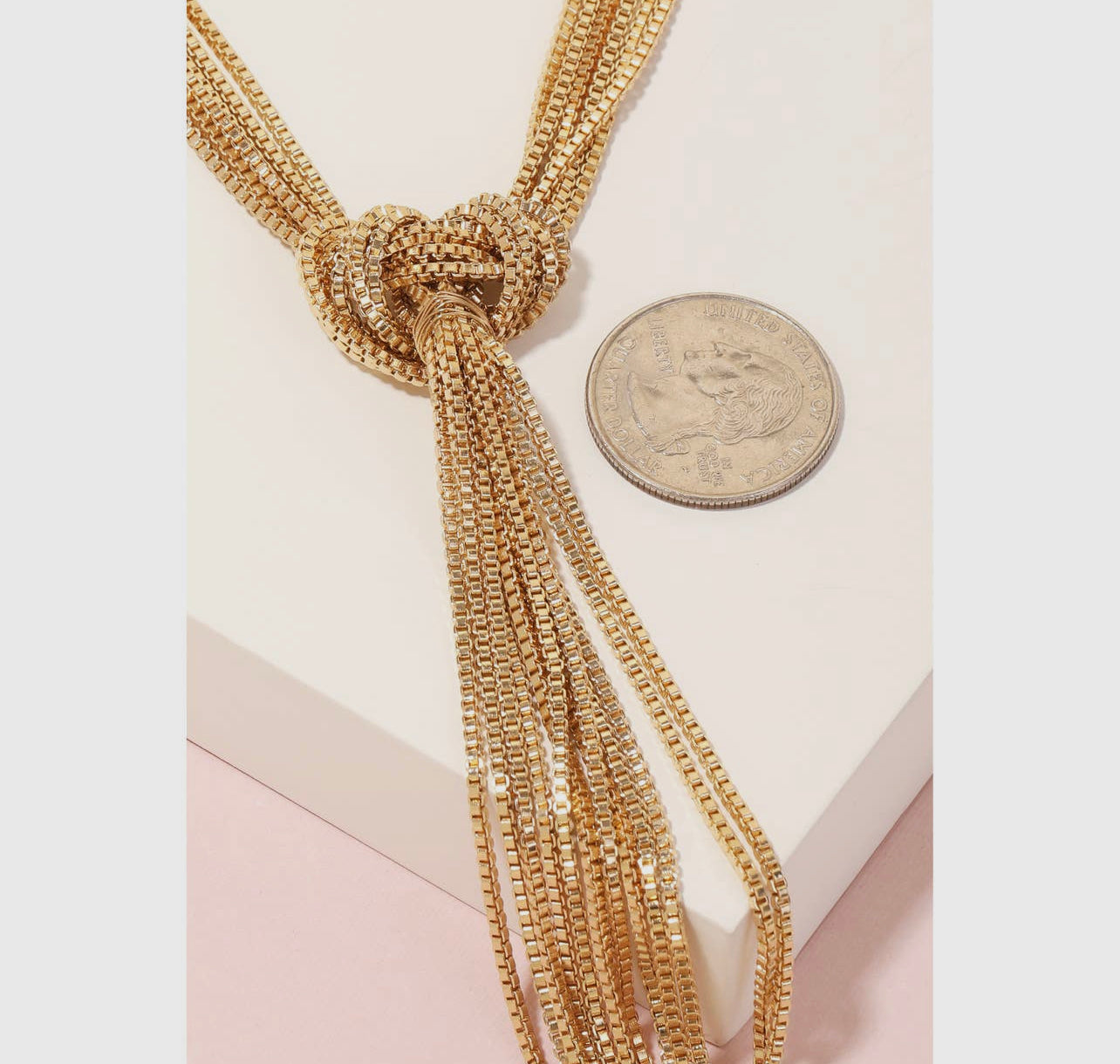 Osceola Long Box Chain Y Necklace