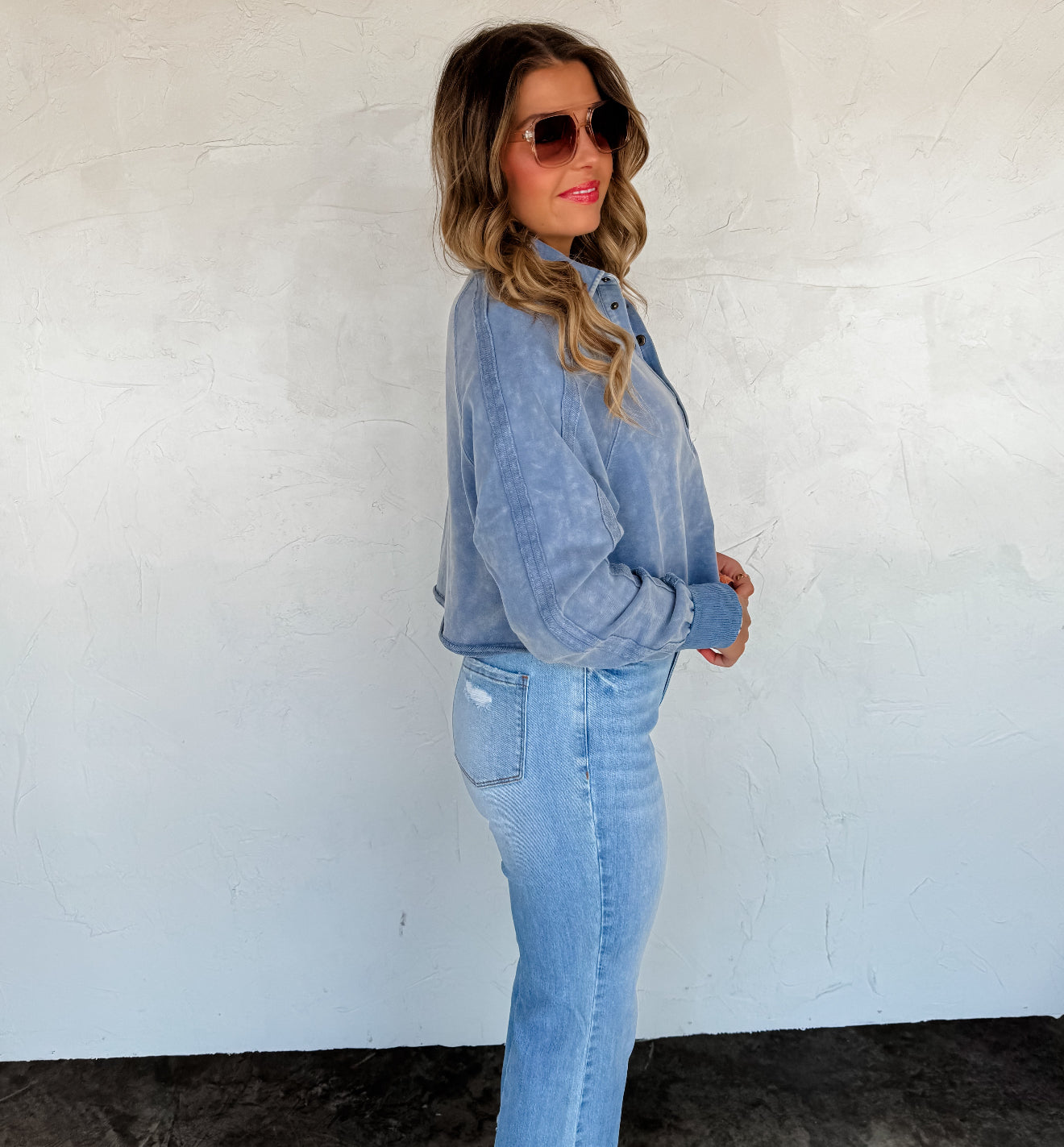 Marley Snap Button Sweatshirt - 4 colors