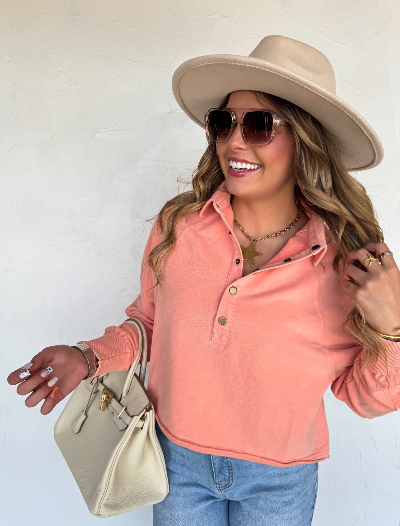 Marley Snap Button Sweatshirt - 4 colors
