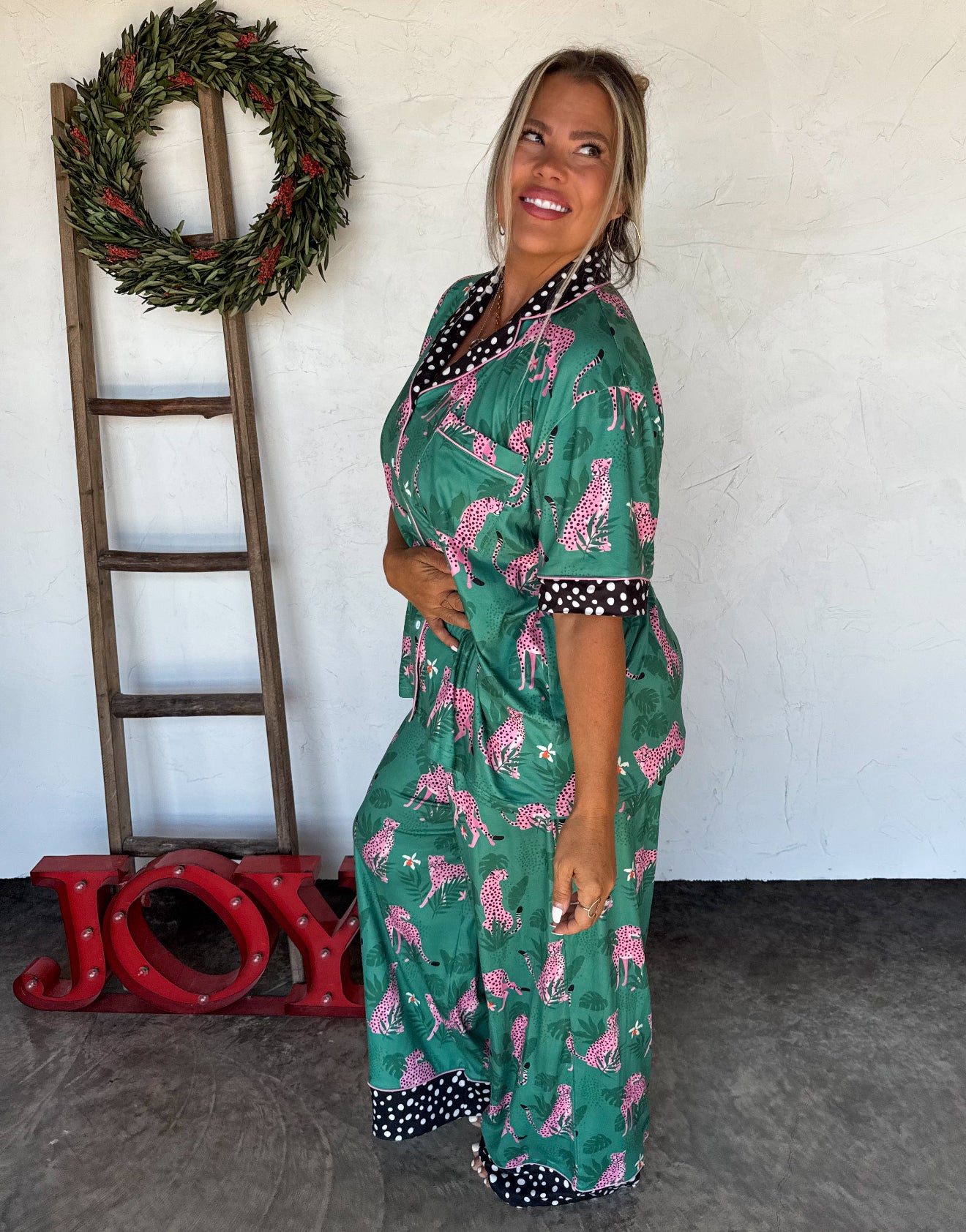 PREORDER - Leopard or Cheetah Star Luxe PJ Set