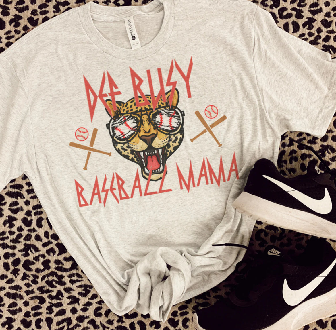 Def Busy Baseball Mama Tee