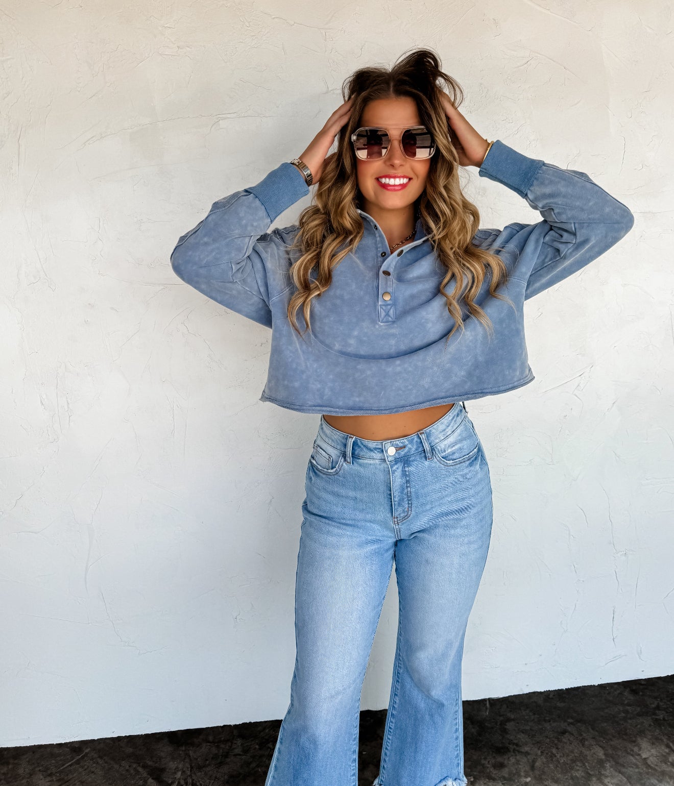 Marley Snap Button Sweatshirt - 4 colors