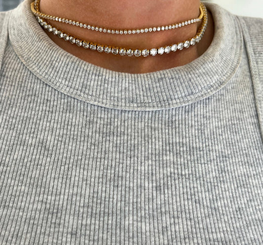 New Tennis Necklace - 2 sizes