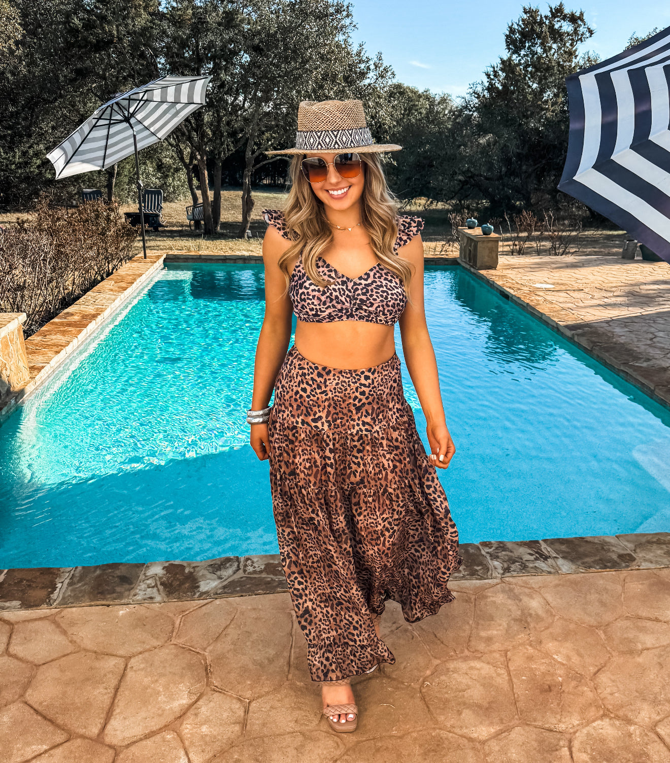 PREORDER - Capri Chic Swim Set - 3 Pieces