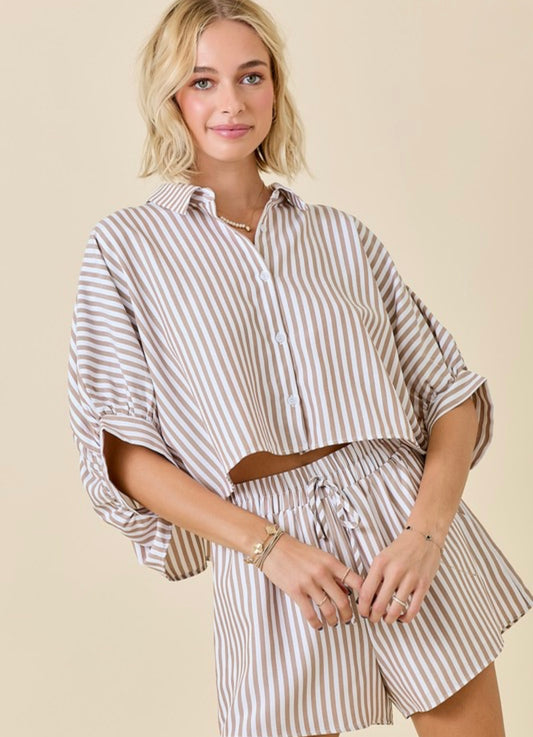 PREORDER - Easy Days Striped Set