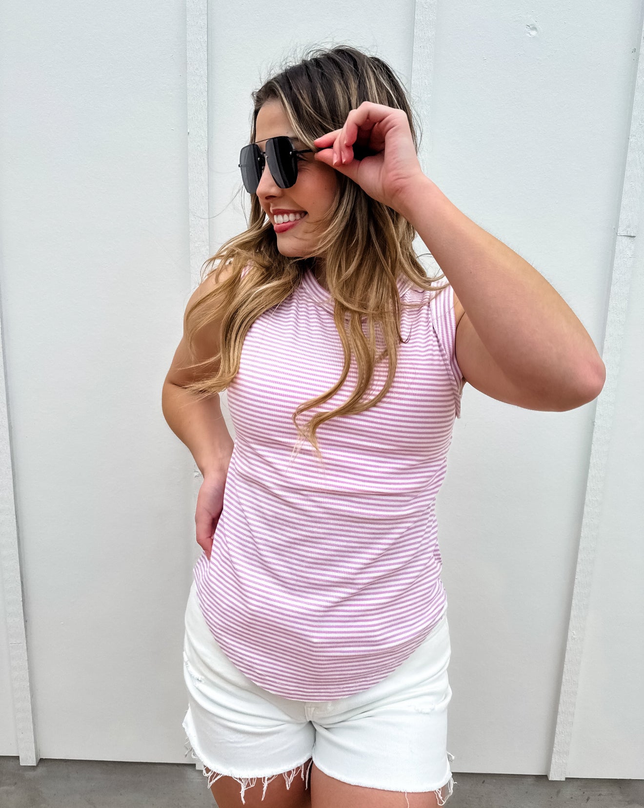 Summer Bianca Striped Ribbed Tank - 4 colors