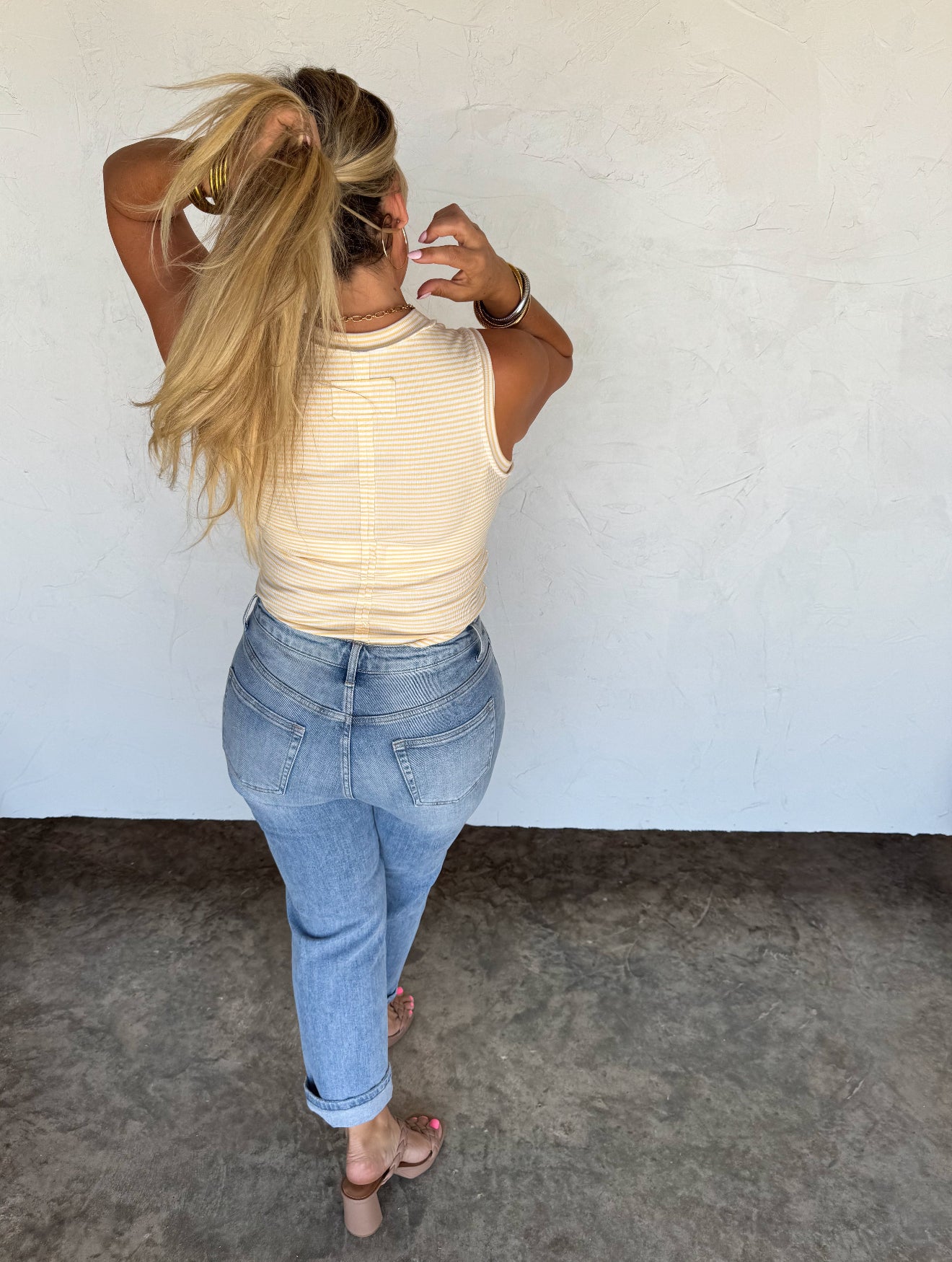 Summer Bianca Striped Ribbed Tank - 4 colors