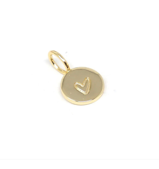 SisKiss Engraved Heart Charm