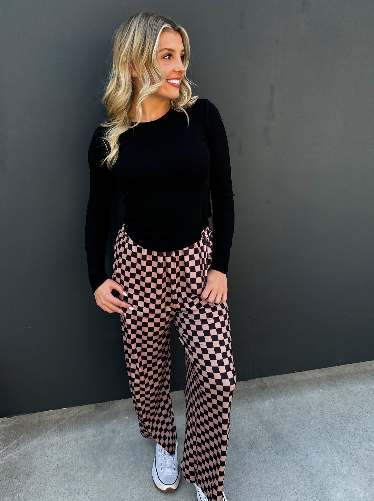 PREORDER - Bold Block Checker Pants - 3 colors