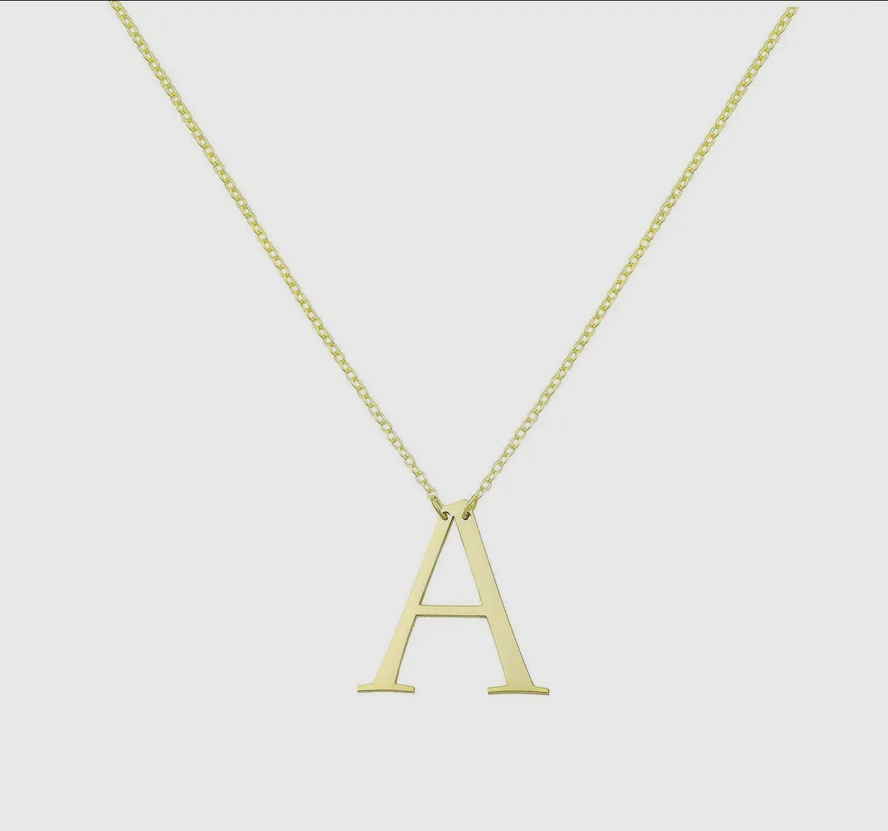 The Sis Kiss Statement Initial Pendant Necklace